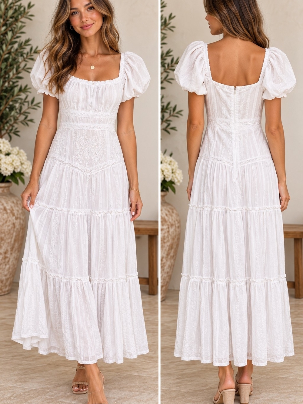 Talla Drop Waist Maxi Dress